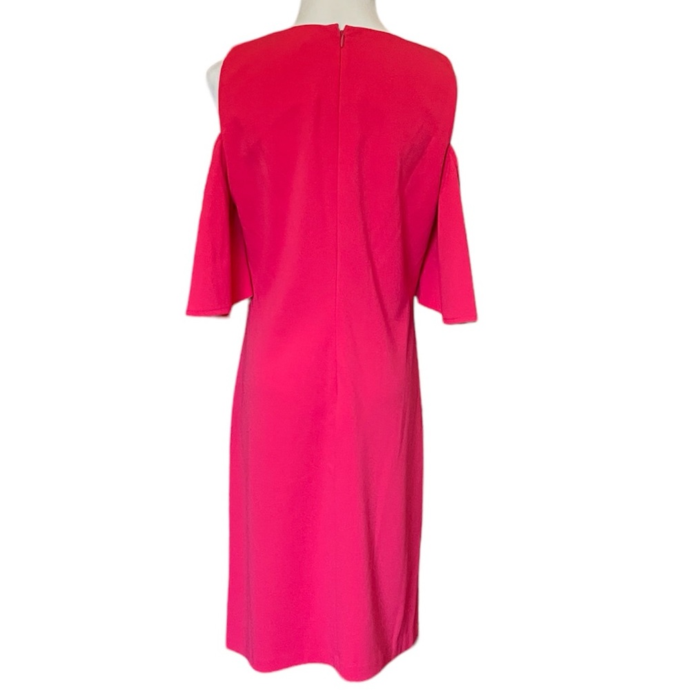 Pink Chaps Cold Shoulder Dress - Size 10 - Picture 3 of 5
